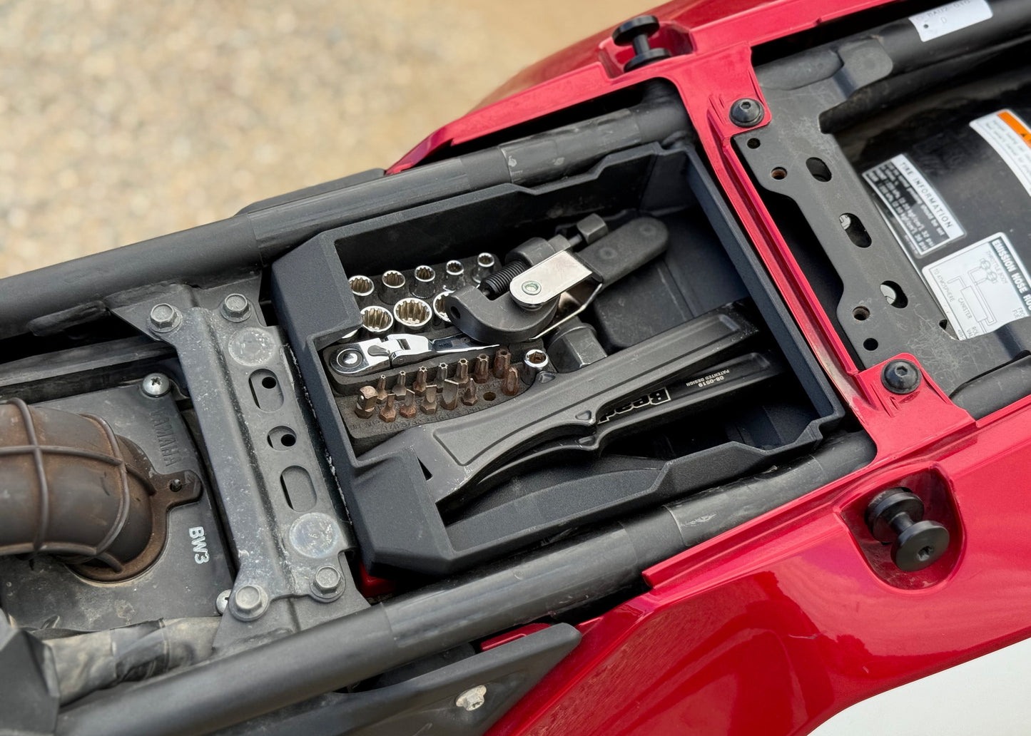 MotoCubby: Under-Seat Storage Box for Yamaha Tenere 700 Rally Seat (’19–’24)