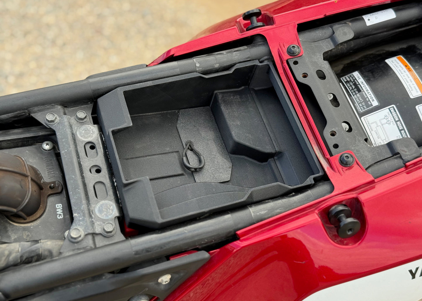 MotoCubby: Under-Seat Storage Box for Yamaha Tenere 700 Rally Seat (’19–’24)