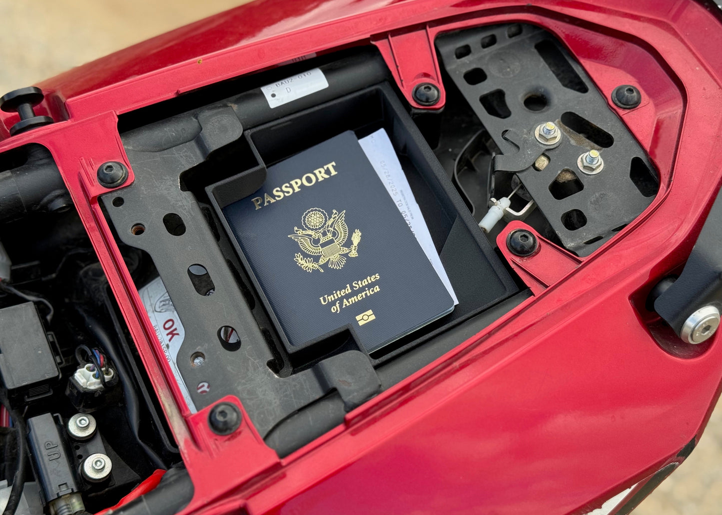 MotoCubby: Under-Pillion Seat Storage Box for Yamaha Tenere 700