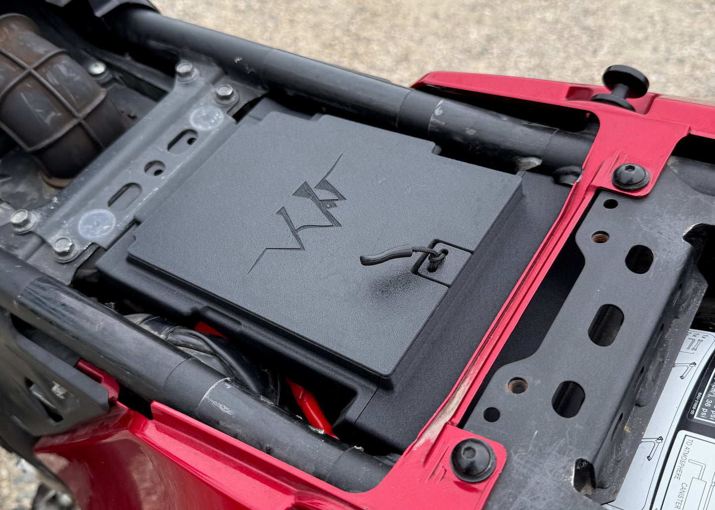 MotoCubby: Under-Seat Storage Box for Yamaha Tenere 700 OEM Seat (’19–’24)