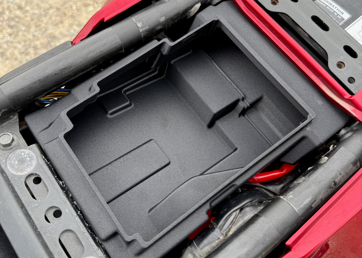 MotoCubby: Under-Seat Storage Box for Yamaha Tenere 700 OEM Seat (’19–’24)