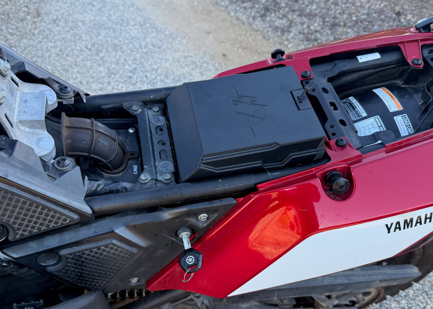 MotoCubby: Under-Seat Storage Box for Yamaha Tenere 700 Rally Seat (’19–’24)