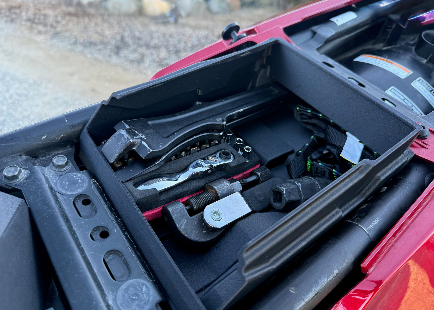 MotoCubby: Under-Seat Storage Box for Yamaha Tenere 700 Rally Seat (’19–’24)