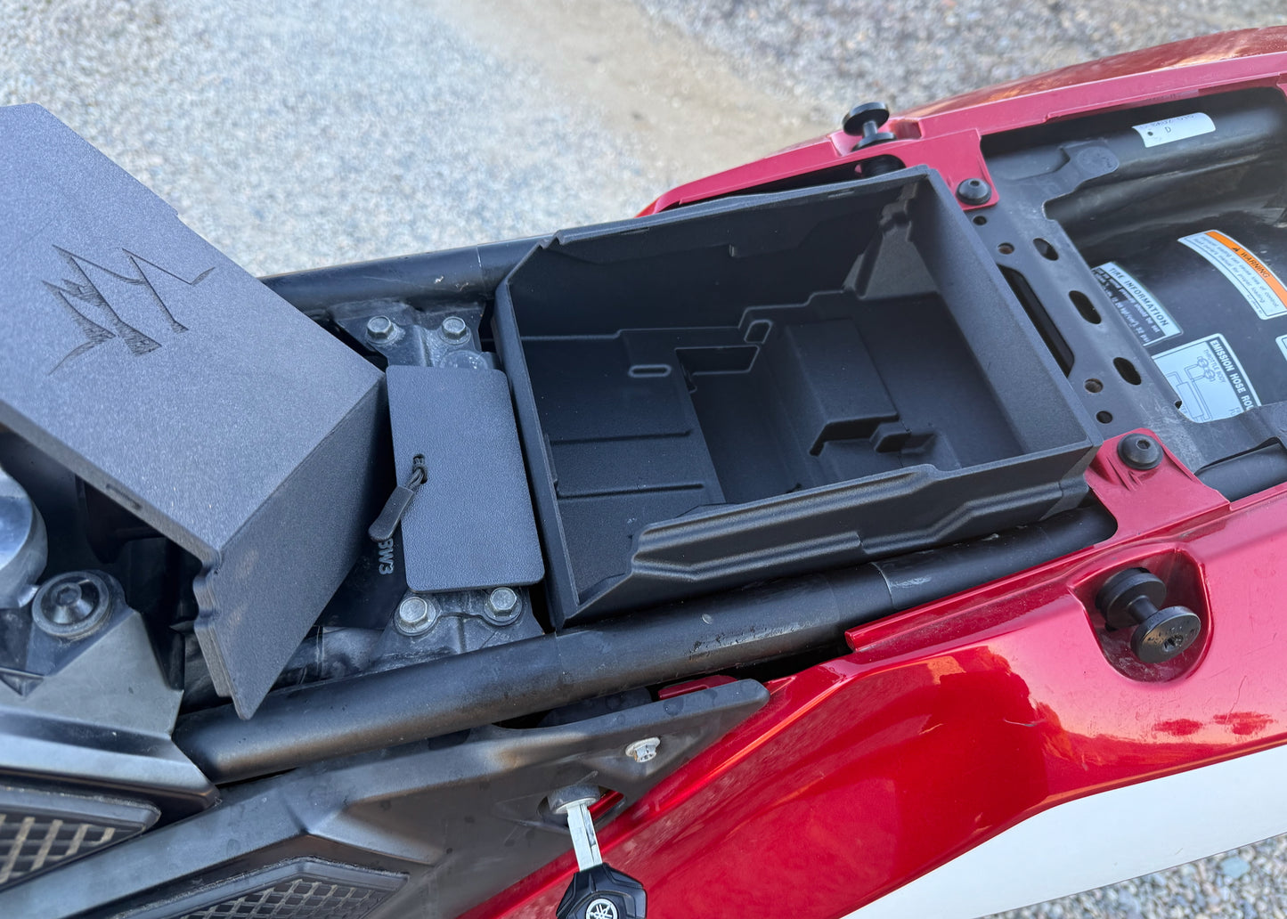 MotoCubby: Under-Seat Storage Box for Yamaha Tenere 700 Rally Seat (’19–’24)