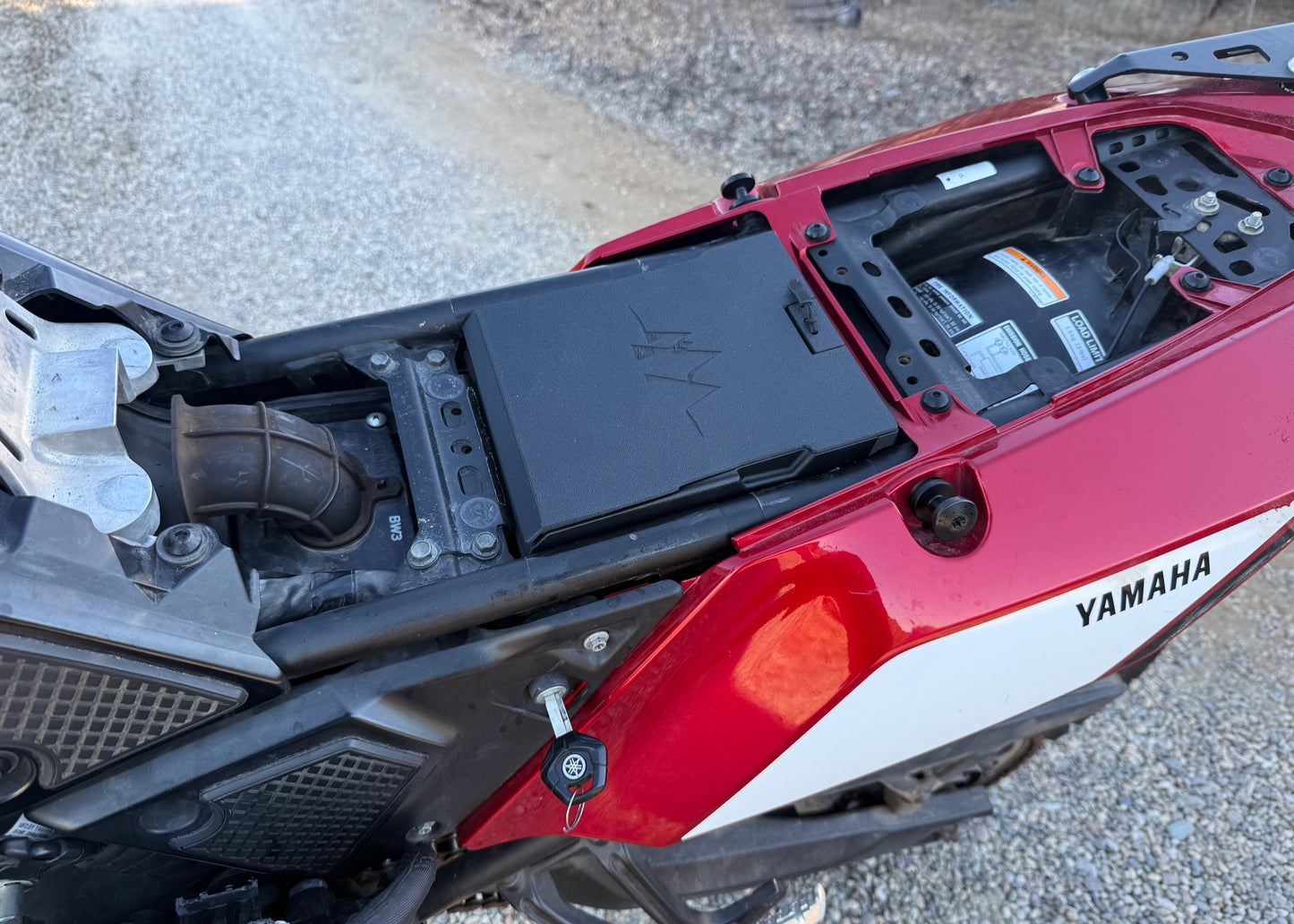 MotoCubby: Under-Seat Storage Box for Yamaha Tenere 700 Rally Seat (’19–’24)