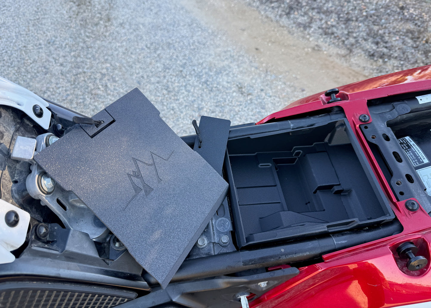 MotoCubby: Under-Seat Storage Box for Yamaha Tenere 700 Rally Seat (’19–’24)