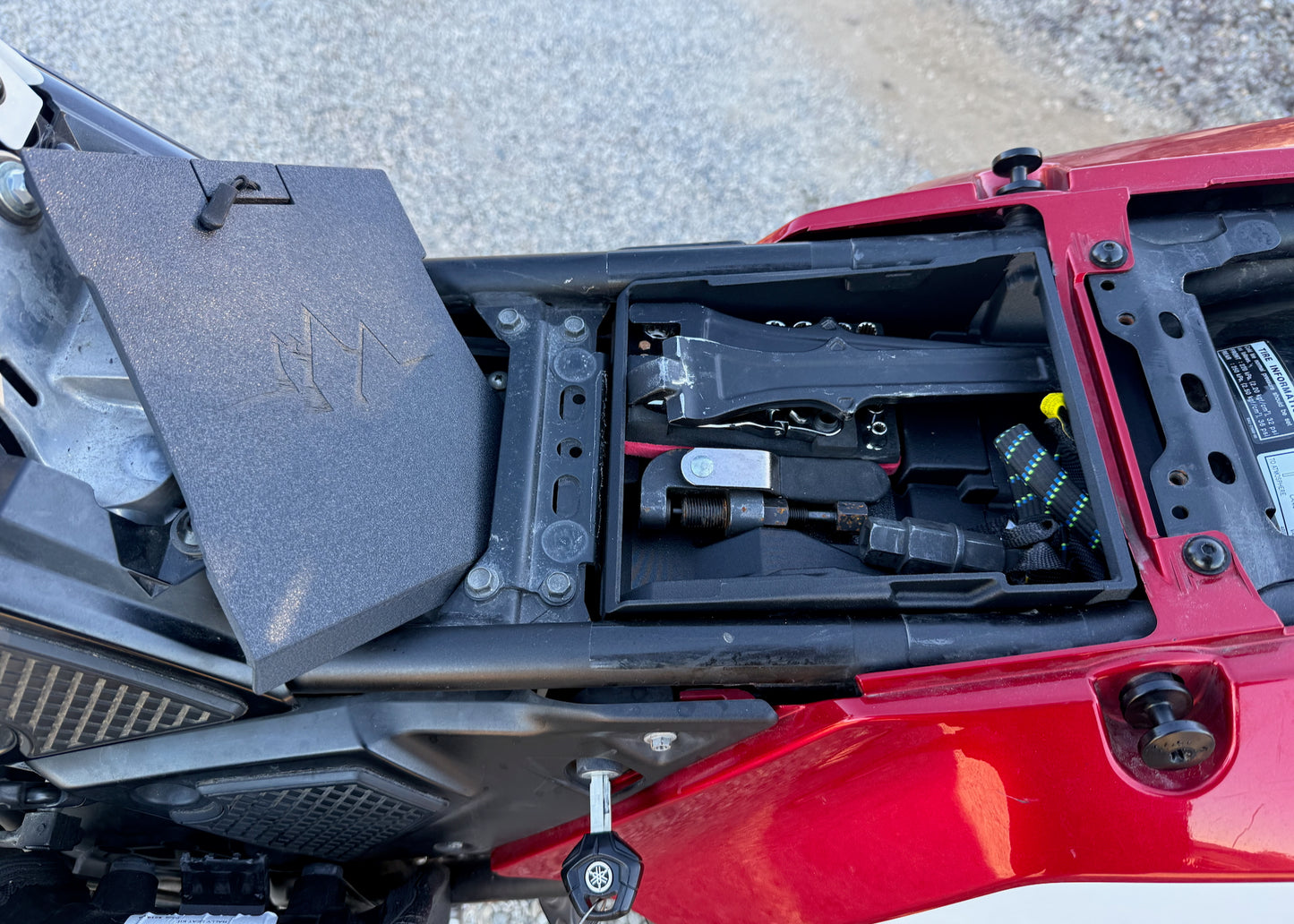MotoCubby: Under-Seat Storage Box for Yamaha Tenere 700 Rally Seat (’19–’24)